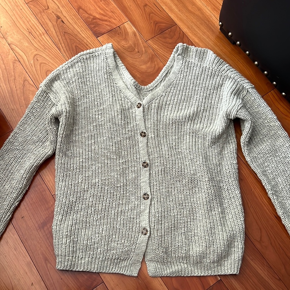 Button-up sweater